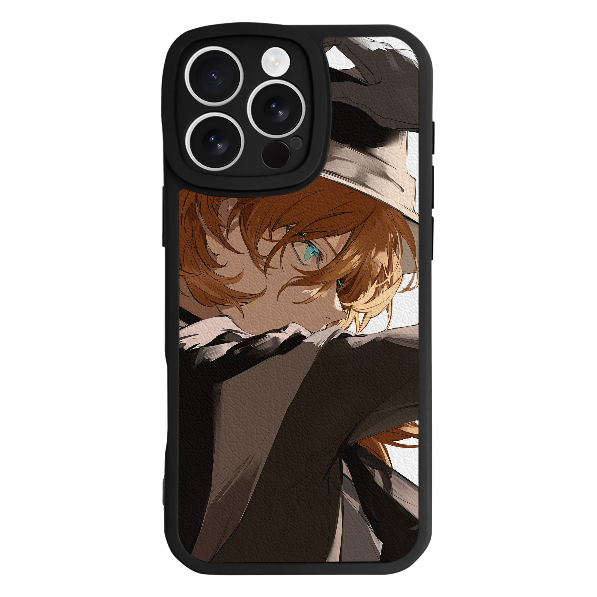 （画像用） 文豪ストレイドッグス Bungo Stray Dogs 【iPhone 16シリーズ対応】シリコンスマホケース（レザー調） 材質：シリコン